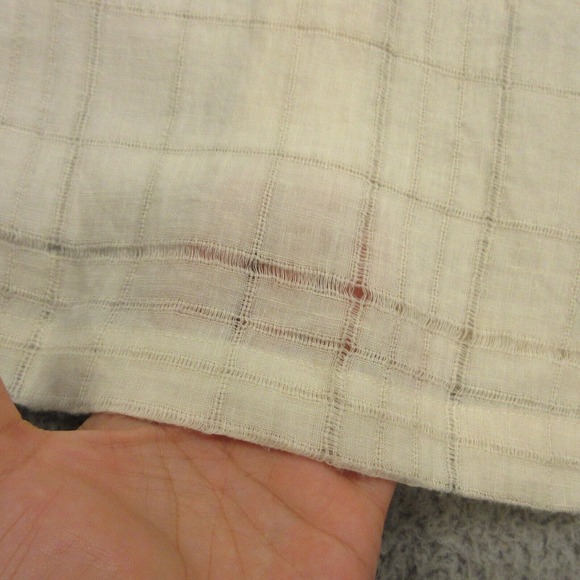 and austin Mens Linen Button Up‎ Shirt size L Short Sleeve Resort Vacation - Picture 5 of 8